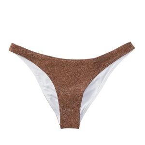 Victoria’s Secret Pink Women’s S Soft Cappuccino Shimmer Brazilian Bikini Bottom